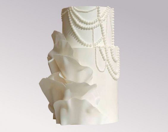 Свадебный торт "Элегантный" на заказ в Екатеринбурге. Свадебные торты - от кондитерской фабрики "9 Островов"