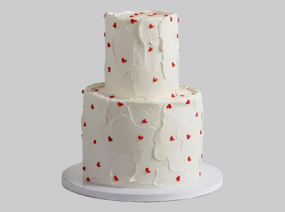 Свадебный торт "ЛяМур" на заказ в Екатеринбурге. Свадебные торты - от кондитерской фабрики "9 Островов"