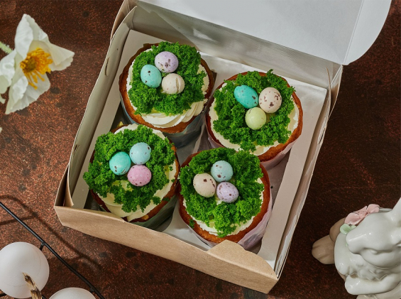 Набор пасхальных кексов 4 шт на заказ в Екатеринбурге. ПАСХА - от кондитерской фабрики "9 Островов"
