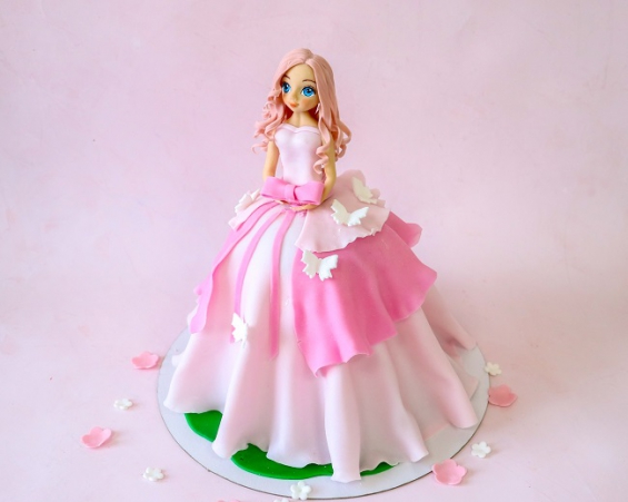 Торт "Кукла" на заказ в Екатеринбурге. Детские торты - от кондитерской фабрики "9 Островов"
