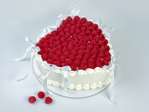 Торт "Сердце" с малиной на заказ в Екатеринбурге. ДЕНЬ СВЯТОГО ВАЛЕНТИНА 14февраля - от кондитерской фабрики "9 Островов"