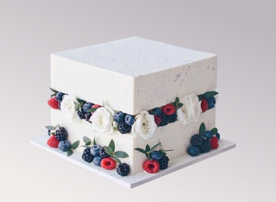 Торт свадебный "Любовь в кубе" на заказ в Екатеринбурге. Свадебные торты - от кондитерской фабрики "9 Островов"
