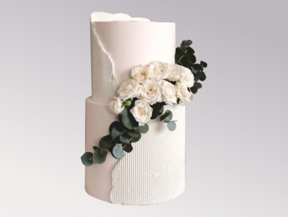 Свадебный торт "Совершенство" на заказ в Екатеринбурге. Свадебные торты - от кондитерской фабрики "9 Островов"