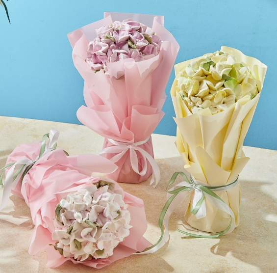 Зефирный букет-гортензия на заказ в Екатеринбурге. ДЕНЬ СВЯТОГО ВАЛЕНТИНА 14февраля - от кондитерской фабрики "9 Островов"