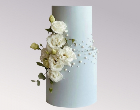 Торт "Нежный цветок" на заказ в Екатеринбурге. Свадебные торты - от кондитерской фабрики "9 Островов"