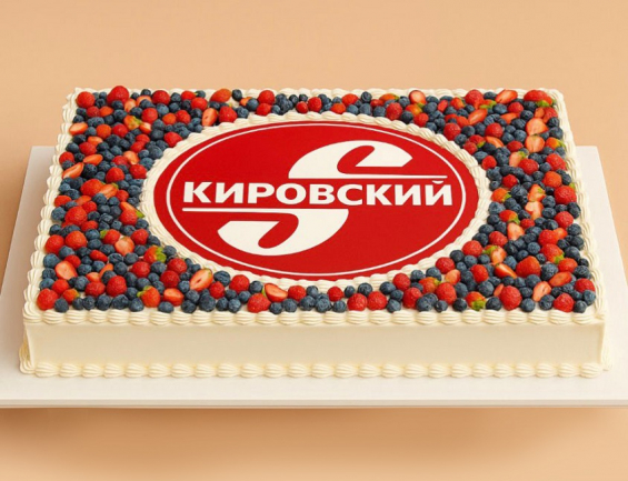 Торт на корпоратив с ягодами на заказ в Екатеринбурге. Корпоративные торты - от кондитерской фабрики "9 Островов"